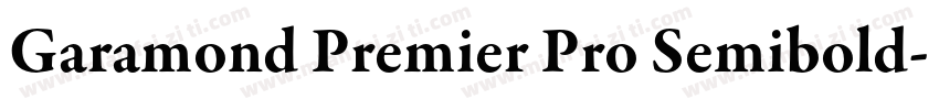 Garamond Premier Pro Semibold字体转换